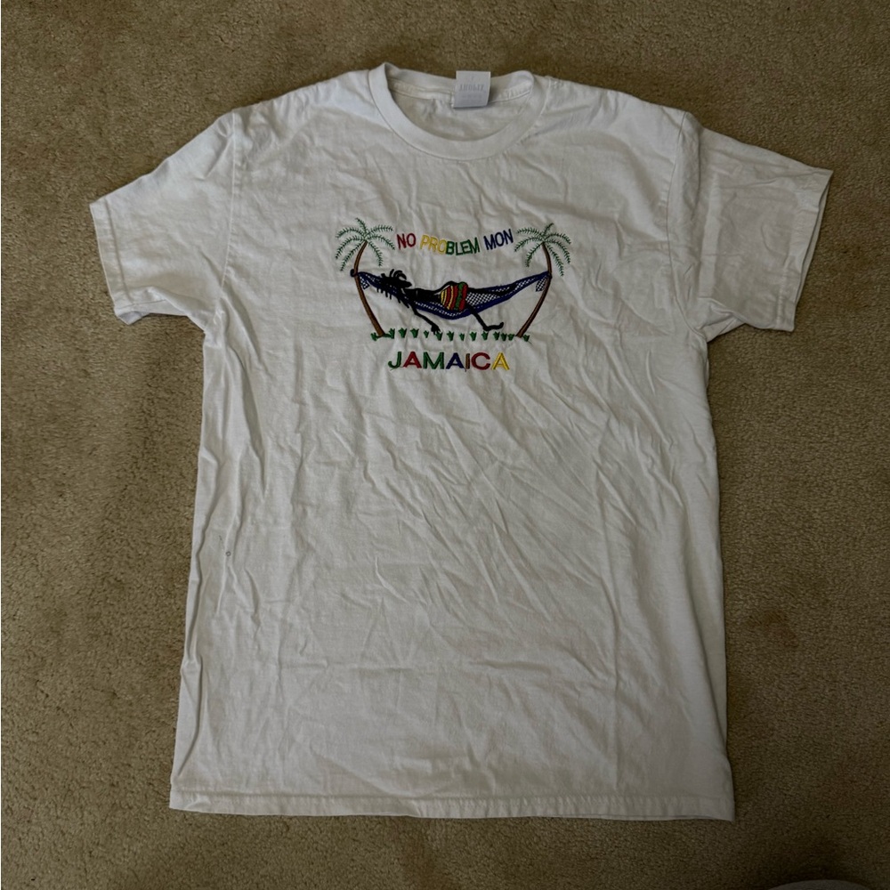 White Jamaica Graphic T-Shirt